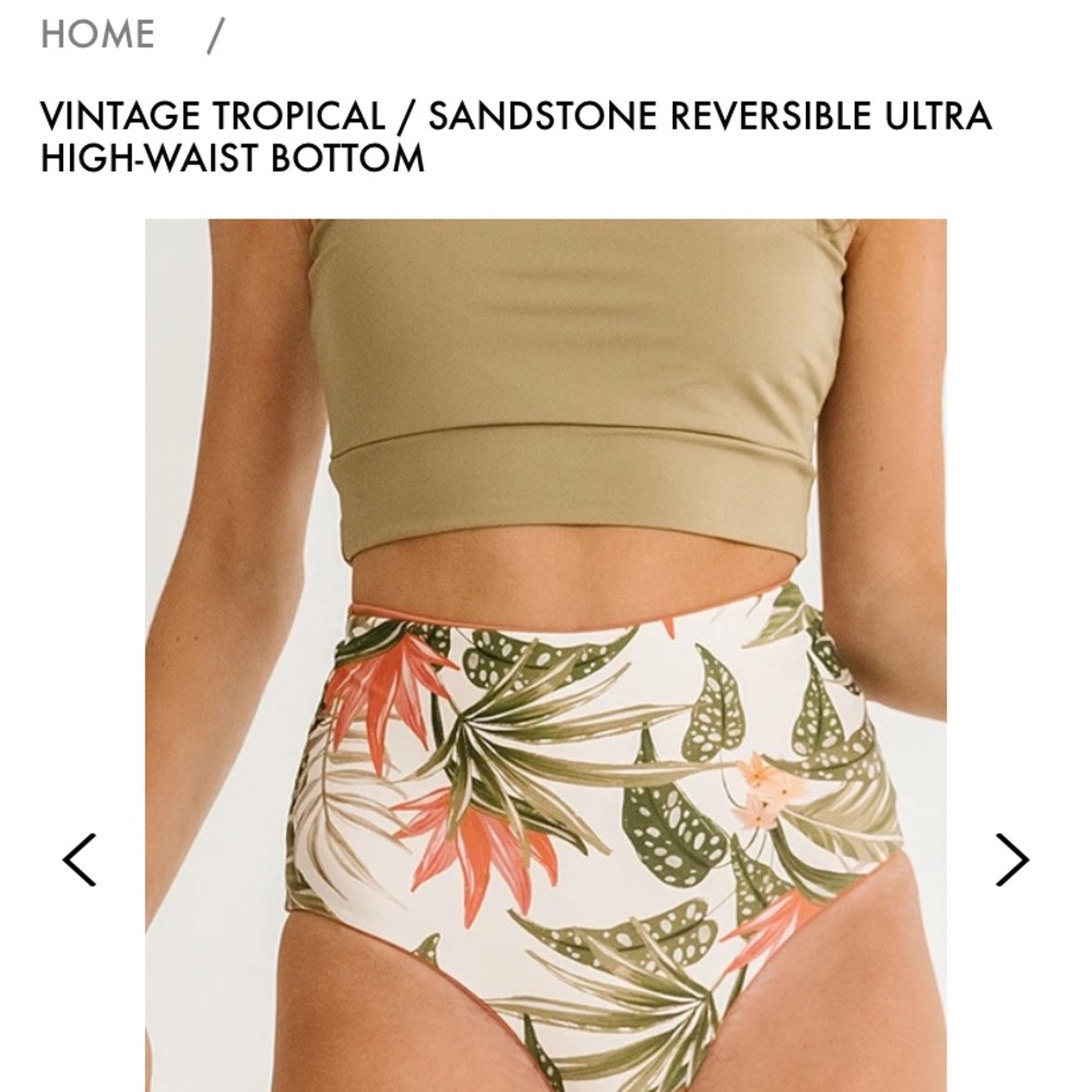 Lime Ricki High Waist Swim Bottoms